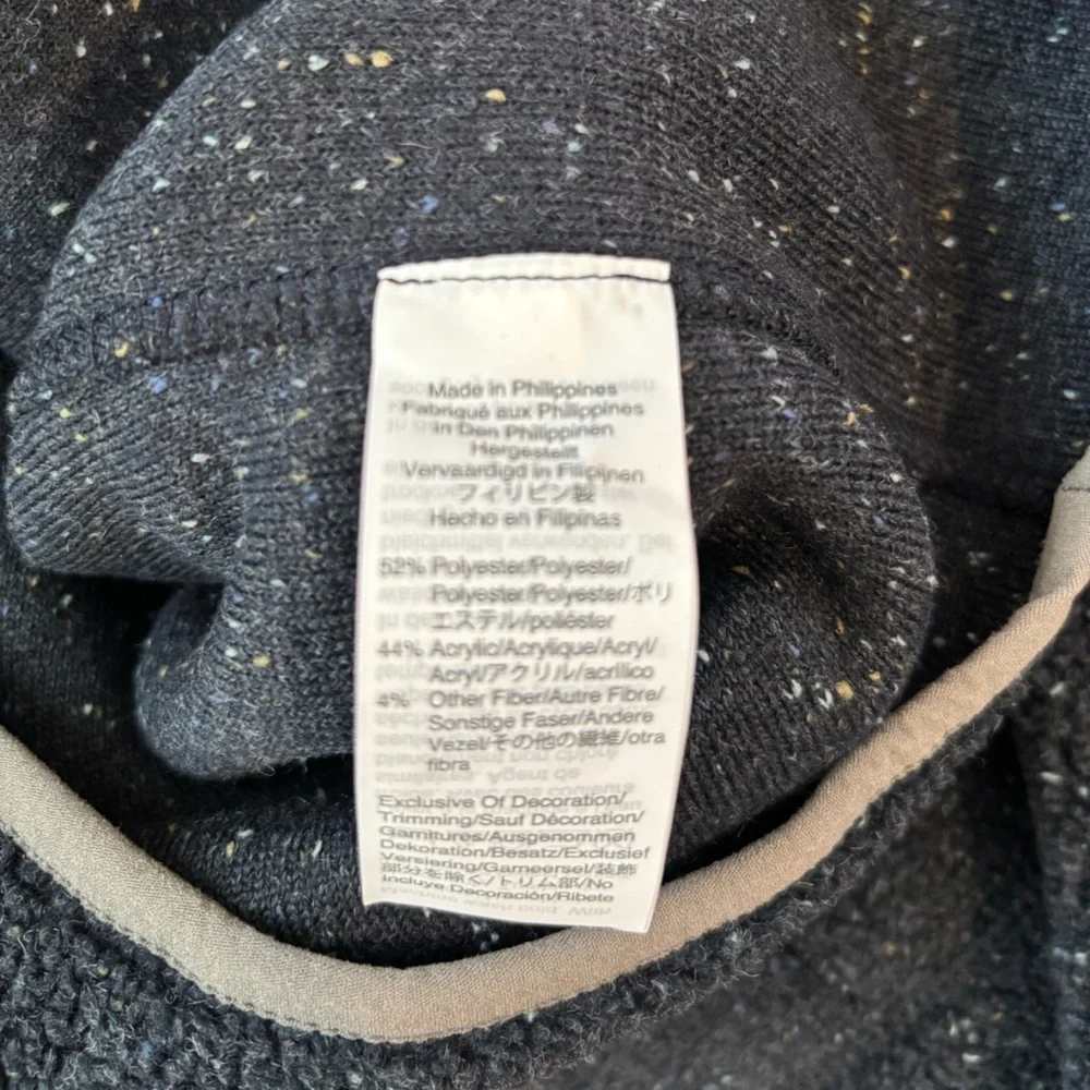 J Crew Nordic Mockneck Pullover Sherpa Fleece Navy Blue Pullover Size Large NWT